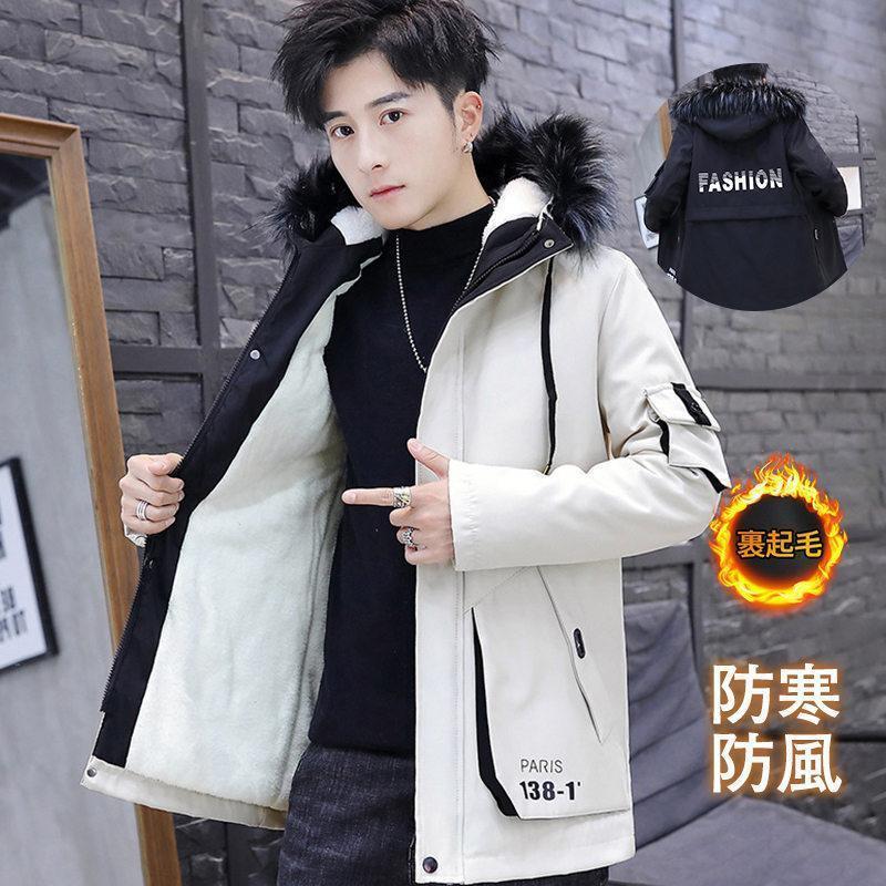 ダウンコート メンズ ロング丈 フード付き 中綿コート 裏ボア ダウン