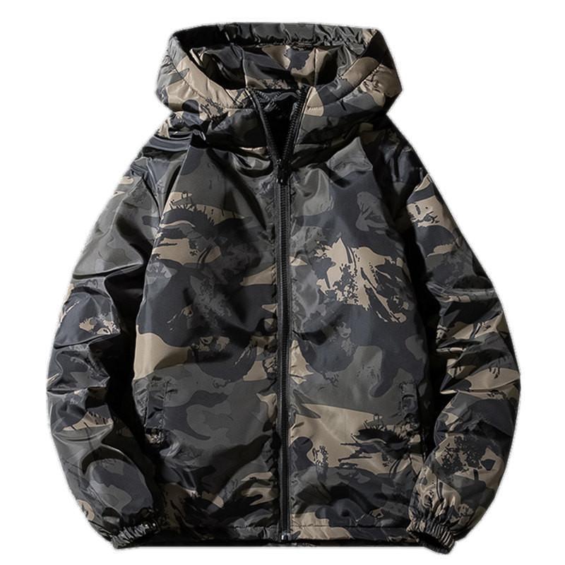 中綿ジャケット メンズ ジャケット 迷彩柄 ダウン風 中綿コート