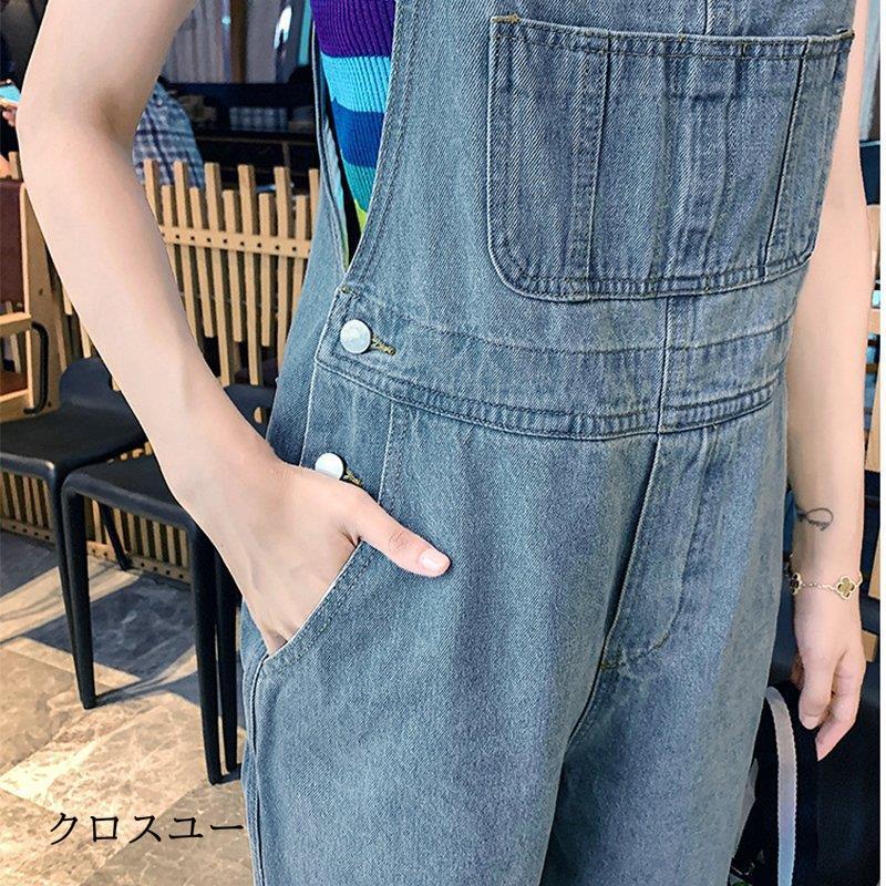 サロペット オーバーオール デニムパンツ レディースロング丈 ジーンズ 春夏新作 ロングズボン 無地 大きいサイズ サロペット 30代40代50代 オシャレ :deris0726-jp888:クロスユーヤフー店 通販 大きいサイズ レディース オーバーオール サロペット パンツ10