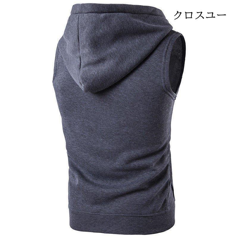 アンスクリア 日本製 やや薄手 オーバーサイズ ノースリーブ スウェットパーカー THE NORTH FACE ノースフェイス パーカー メンズ 大きいサイズ