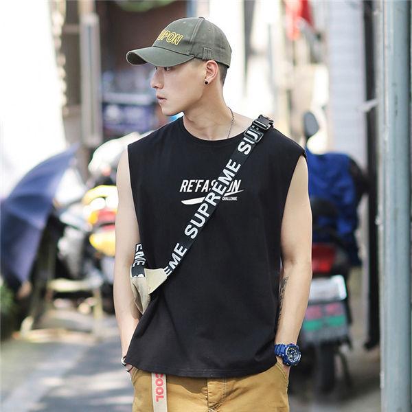 タンクトップ メンズ ランニングシャツ ノースリーブ カジュアルシャツ ダンクトップ お兄系 メンズファッション インナー シンプル カットソー 送料無料 nhxik 良心ストア 通販 Yahoo ショッピング