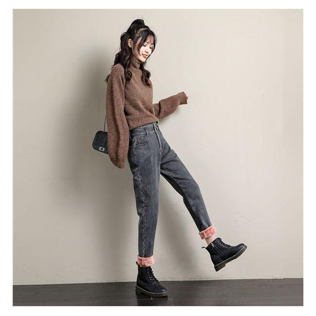 裏起毛 デニムパンツ レディース 裏ボア 裏起毛パンツ フリース