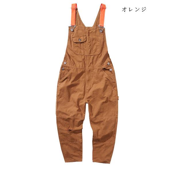 サロペット メンズ オーバーオール つなぎ オールインワン 無地 ペインター サスペンダーズボン ストリート ストリートアメカジ 作業服 春秋 お洒落 サロペット メンズ デニム オーバーオール つなぎ オールインワン