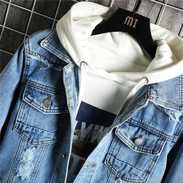 デニムジャケット メンズ ジージャン Gジャン ダメージ加工 デニム かっこいい ダメージジャケット Jacket トップス お兄系 おしゃれ 人気 春秋 送料無料 Jkddnm 良心ストア 通販 Yahoo ショッピング