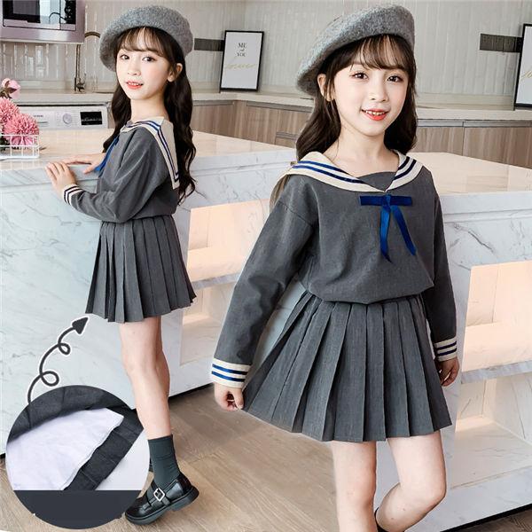 子供服 セットアップ 女の子 長袖 カジュアルセット ブラウス スカート 学園風 制服 ダンスセット 可愛い 子ども 子供 人気 キッズ服 長袖 普段着 Kdmngas 良心ストア 通販 Yahoo ショッピング