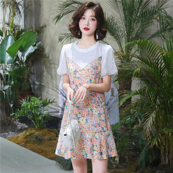 ワンピース レディース 総柄 花柄 ワンピース 重ね着風 エレガント きれいめ 母の日 ギフト お出かけ 可愛い 新作 夏ワンピース Ocxtcf7lkc Cosbrapim Com Br