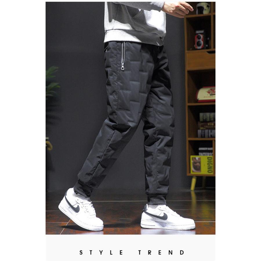 ダウンパンツ メンズ ジョーカーパンツ リブパンツ 登山 釣りパンツ