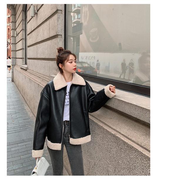 ライダースジャケット レディース ウォーマージャケット ライダース コーデ フェイクレザー フェイクレザー ダブル シングル 毛皮コート 裏ボア 秋冬 新作 Lipifu 良心ストア 通販 Yahoo ショッピング