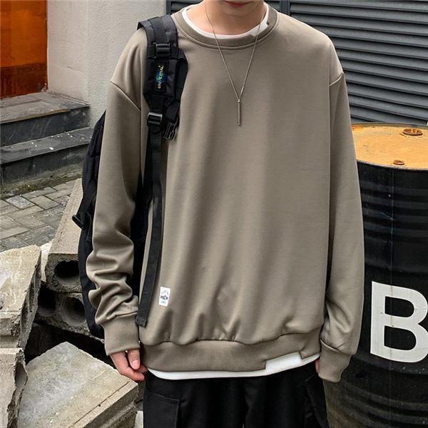 トレーナー メンズ ファッション 無地トレーナー レイヤードトレーナー 秋服トレーナー プルオーバー 秋服 重ね着風 送料無料 Mikfhyu 良心ストア 通販 Yahoo ショッピング