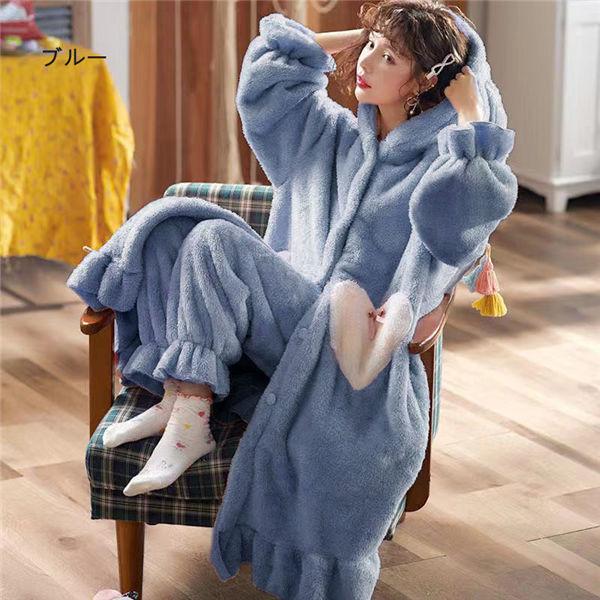 ルームウェア 上下セット 冬 パジャマ レディース 長袖 もこもこ かわいい ルームウェア 秋冬 パジャマ あったかい 上下 モコモコ パジャマ 部屋着 送料無料 Ppajmnvs 良心ストア 通販 Yahoo ショッピング