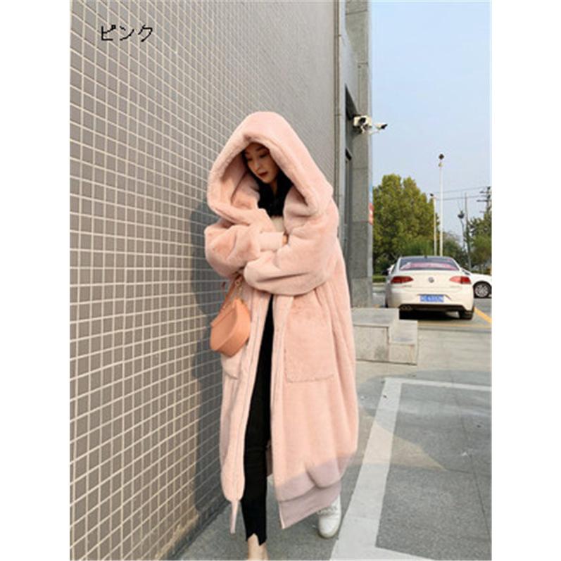 ボリュームファー✩カシミア＆ウール✩Aライン✩ファーコート ファーコート レディース コート ボリュームファーコート ロング