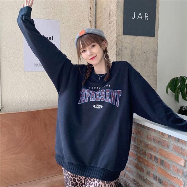 トレーナー レディース スポーツウェア 長袖 スウェット 長袖 プリント 英語文字 ロゴ 可愛い トレーナー カジュアル 韓国ファッション 春秋 秋物 Dso5wgvfyo トップス Pci Edu Pe