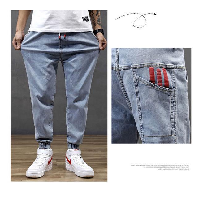 サルエルパンツ メンズ デニムパンツ ライトブルー ボトムス パンツ