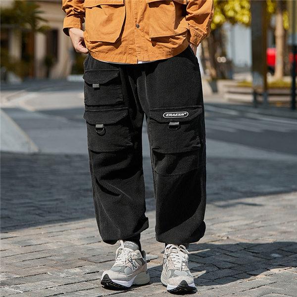 コーデュロイパンツ メンズ カーゴパンツ トレーニング ウェア 太め ゆったり スウェット サルエルパンツ 厚手 暖かい 大きいポケット 秋冬 送料無料 Wxinkun 良心ストア 通販 Yahoo ショッピング