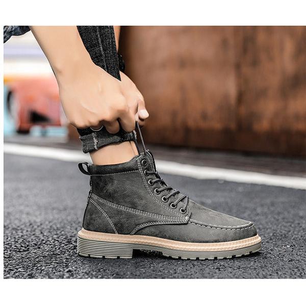 ブーツ メンズ チャッカブーツ スニーカー メンズブーツ アウトドア ブーツ おしゃれ エンジニアブーツ ヴィンテージ風 走れる アウトドア Xiemd 良心ストア 通販 Yahoo ショッピング