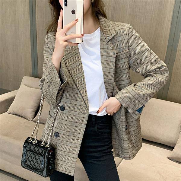 テーラードジャケット レディース フォーマルジャケット チェック柄