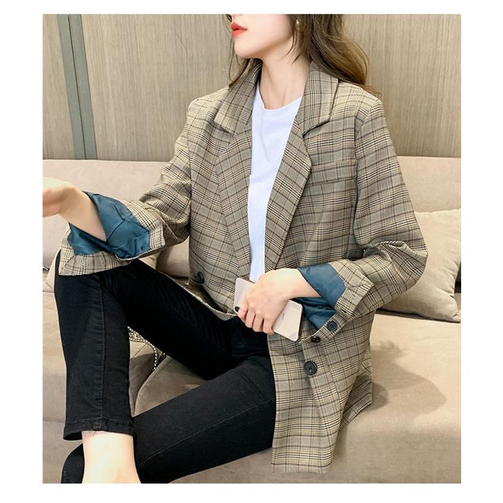 テーラードジャケット レディース フォーマルジャケット チェック柄