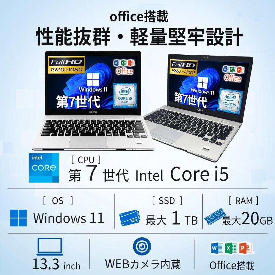 SSD128GB ノートパソコン本体S937/S Win11 ウェブカメラあり imgrc0142529818.jpg