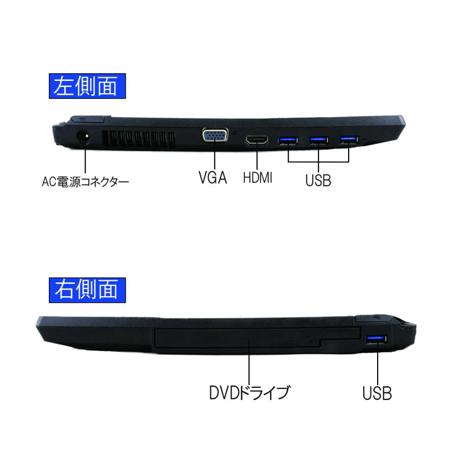 LIFEBOOK A 【テンキー＋DVD】ノートパソコン Windows11 Core i5 第6