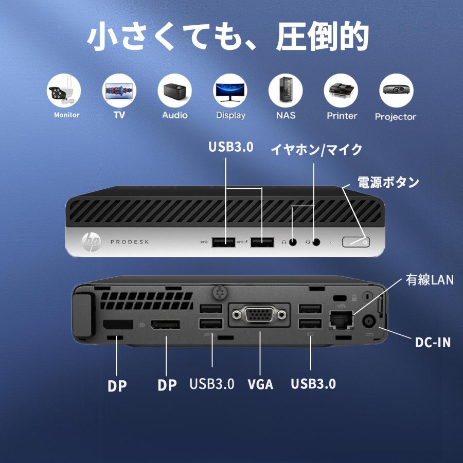 ProDesk HP Prodesk 400 G3 DM デスクトップパソコン 中古パソコン