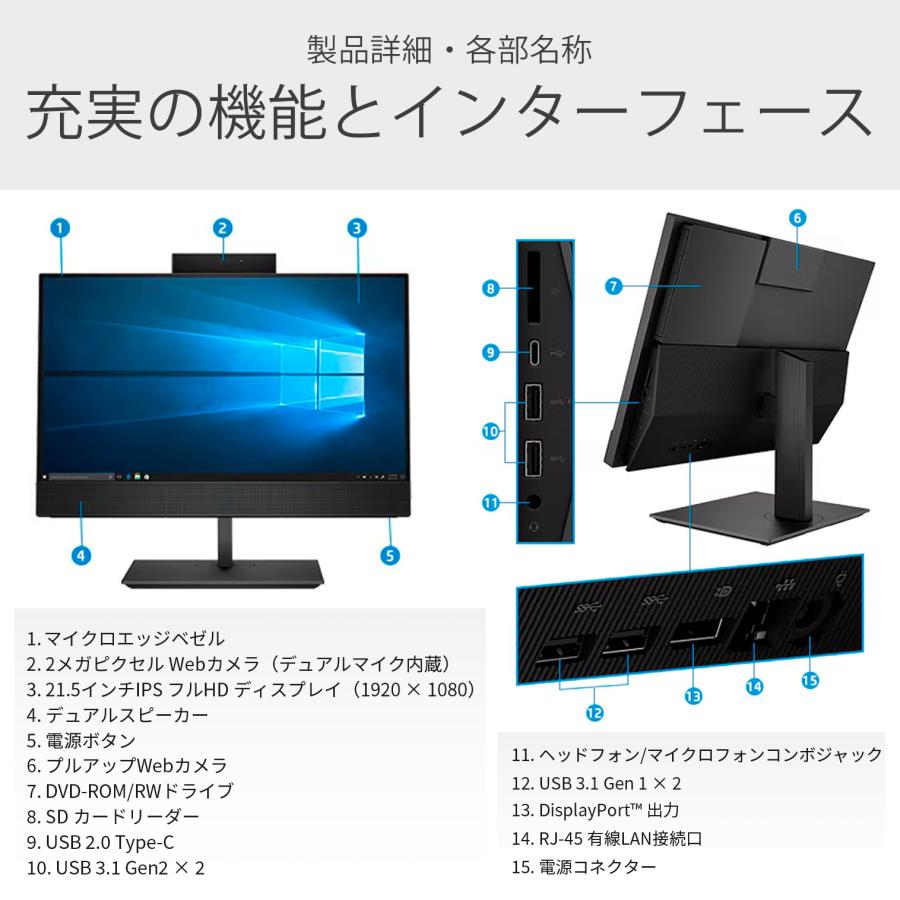 ProDesk 一体型デスクトップ HP Proone 600 G4 21.5インチ 第8 ProDesk 一体型デスクトップ HP Proone 600 G4 21.5インチ 第8