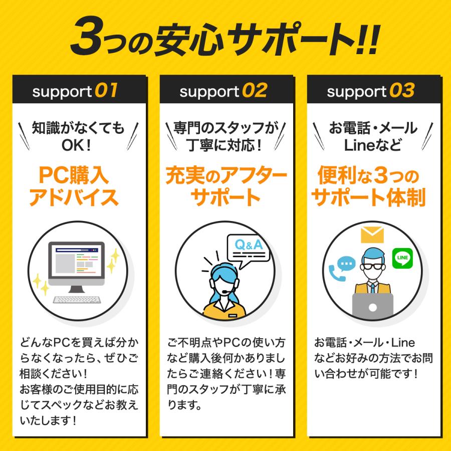 ノートパソコン 中古 パソコン Office搭載 WEBカメラ Windows11 Corei3 第6世代 12.5型 SSD128GB メモリ8GB NEC Versapro VB 中古ノートパソコン ノートPC｜lib-2021store｜04