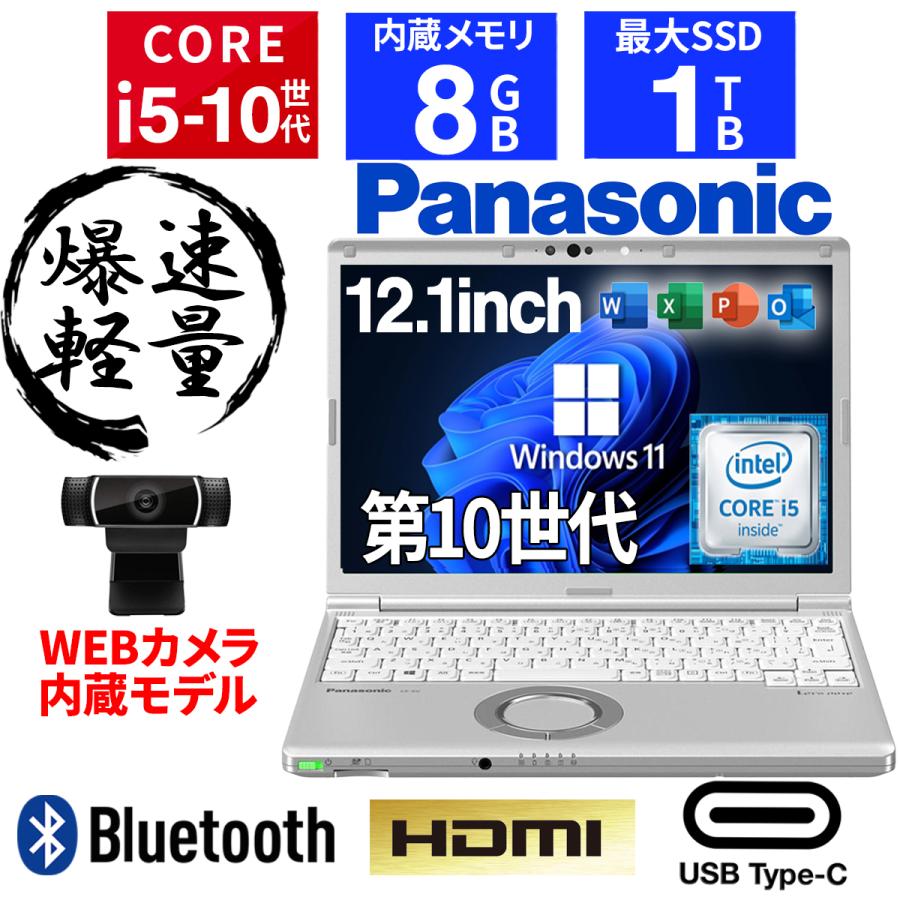 Let's note SV 【フルHD&カメラ】ノートパソコン Windows11 12.1