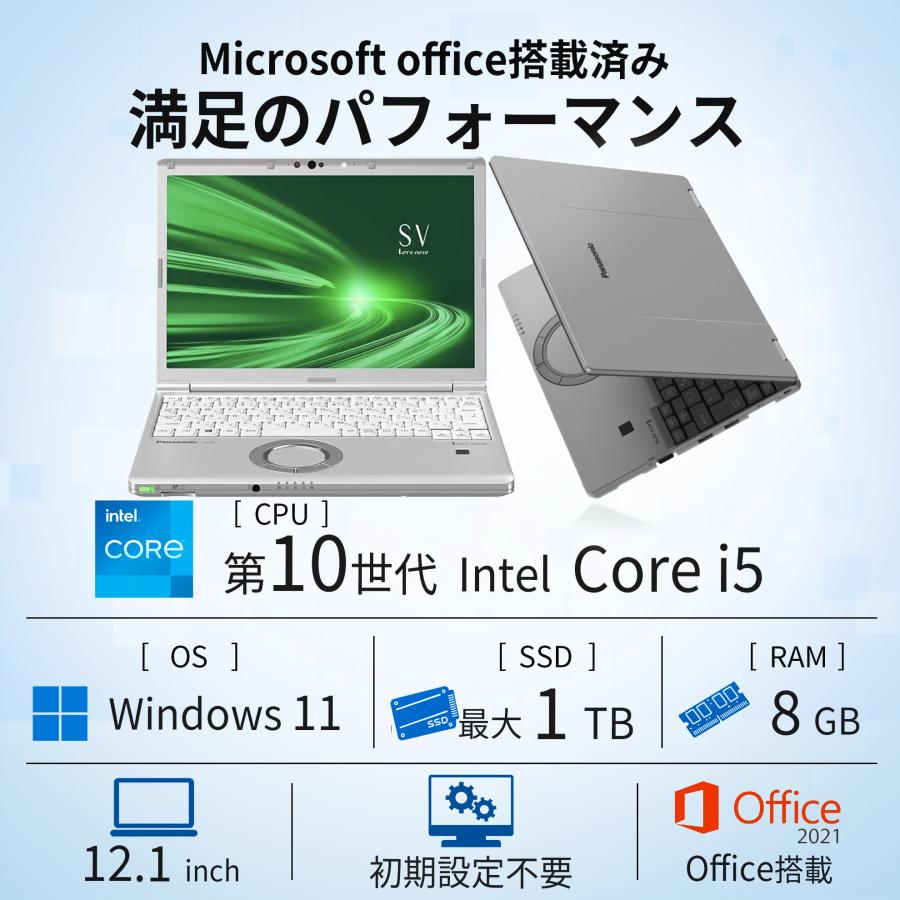 Let's note SV 【フルHD&カメラ】ノートパソコン Windows11 12.1