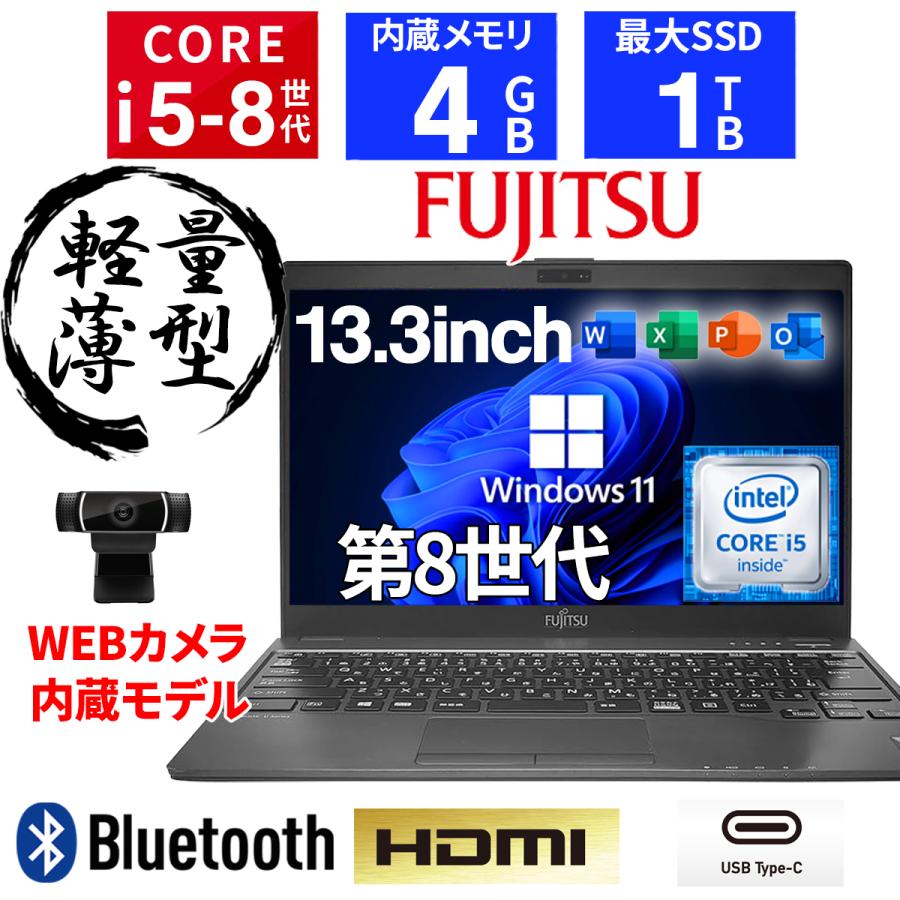 ノートパソコン Office搭載 Windows11 パソコン 第8世代 Corei5