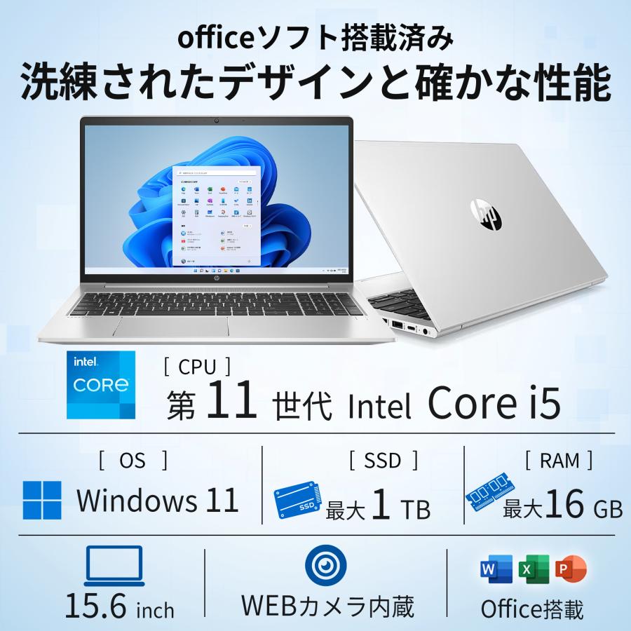 ProBook 450 【WEBカメラ&テンキー】ノートパソコン Windows11 Office