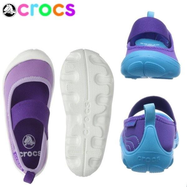クロックス デュエット ビジーデイ メリージェーン crocs Duet Busy Day Mary Jane Ps [15353] キッズ 子供用 軽量 バレエ シューズ | crocs | 01