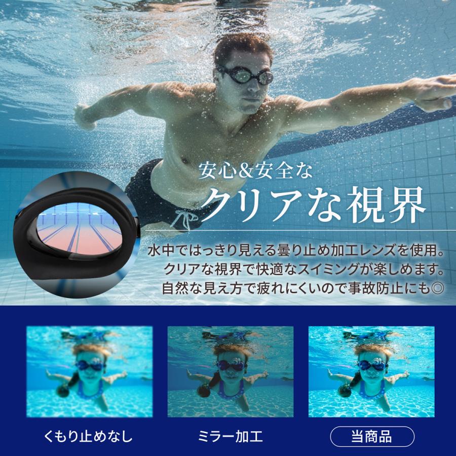 ゴーグル 水泳 子供 大人 曇り止め加工 キッズ 耳栓付き |  | 02