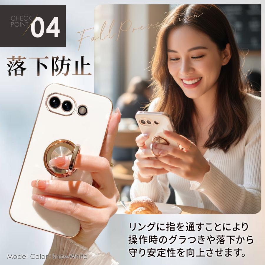 Google Pixel 9a ケース リング付き おしゃれ グーグルピクセル9a ケース 耐衝撃 |  | 10