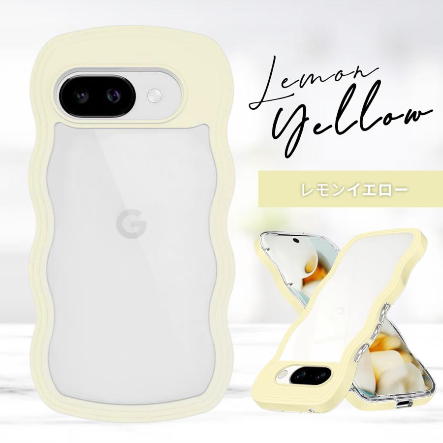 グーグルピクセル9a ケース うねうね 耐衝撃 クリア 透明 Google Pixel 9a ケース クリア おしゃれ |  | 03