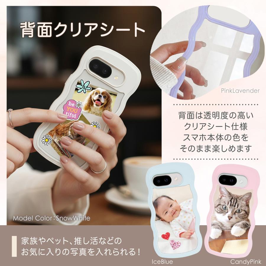 Google Pixel 9a ケース うねうね クリア おしゃれ グーグルピクセル9a ケース 耐衝撃 透明 tpu |  | 10