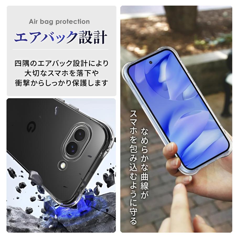 グーグルピクセル10aケース グーグルピクセル9a ケース 耐衝撃 クリア 透明 Google PixelGoogle10a ケース Pixel 9a ケース クリア |  | 03