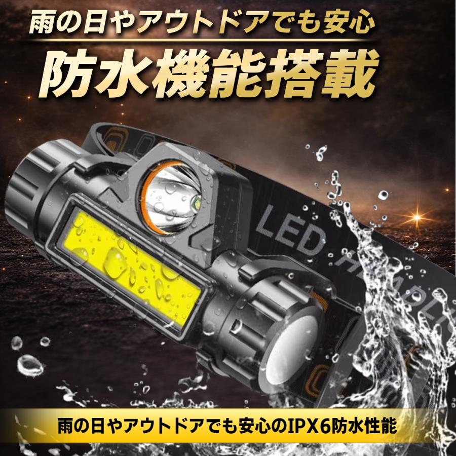 ヘッドライト ヘッドランプ 充電式 led 2個セット |  | 04