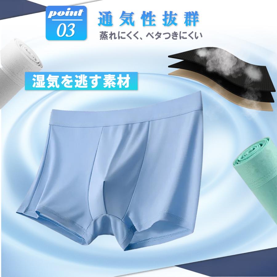 パンツ メンズ 下着 ボクサー 冷感 4枚 セット |  | 03