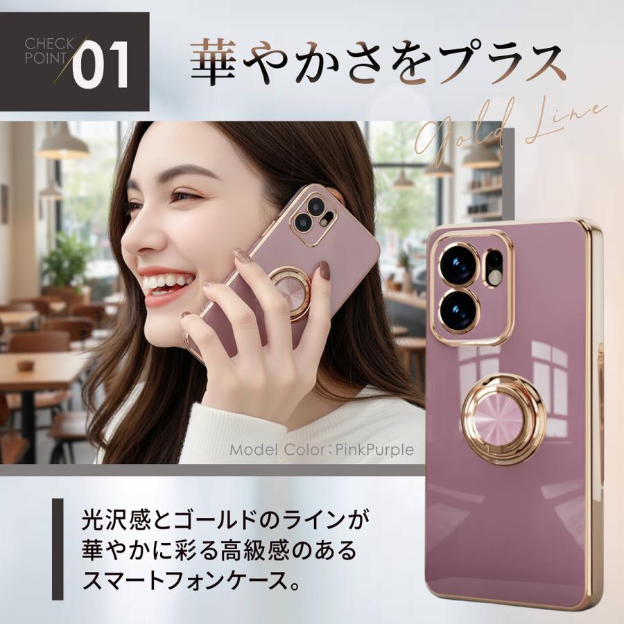 OPPO Reno 13A ケース リング付き オッポリノ13a |  | 07