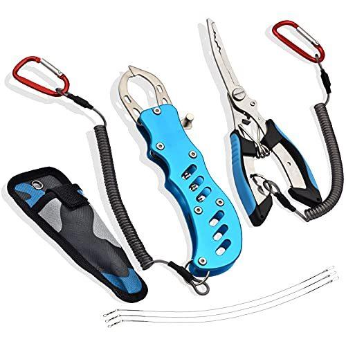 フィッシュグリップ Colorgo 釣り プライヤー フィッシンググリップ アルミ製 超軽量 魚つかみ ステンレス製 防錆 多機能 ルアー フィッシン Zagerroyxh 家具 インテリア Bigskydermatology Com
