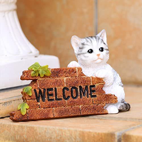 ファンシー Ca235 ネコ 置物 サバトラ 玄関 母の日 インテリア ガーデニング オーナメント 動物 好きな人へ お返し 誕生日プレゼント 女 S 2408 Libapara 通販 Yahoo ショッピング