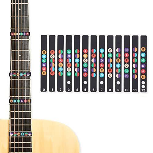 Aluba 指板シール 音階シール ギター コード シール 目印 指板 練習 ギター初心者の方に最適 貼って がせるシールタイプ タイプb S 2615 Libapara 通販 Yahoo ショッピング