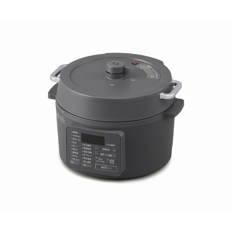 アイリスオオヤマ 電気圧力鍋 ダークグレー 3L 送料無料】【公式】電気圧力鍋 アイリスオーヤマ 3L PMPC-REMA3