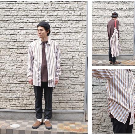 SALE!】Beautilities(ビューティリティーズ) Utility Zip Shirt [Beige 