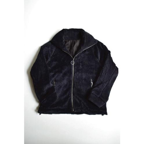 MORE SALE!】bukht (ブフト) STAND NECK BOA BLOUSON -ORGANIC COTTON 