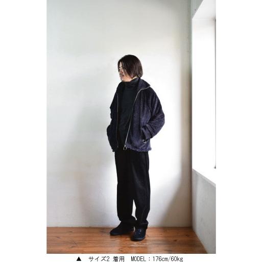 MORE SALE!】bukht (ブフト) STAND NECK BOA BLOUSON -ORGANIC COTTON 