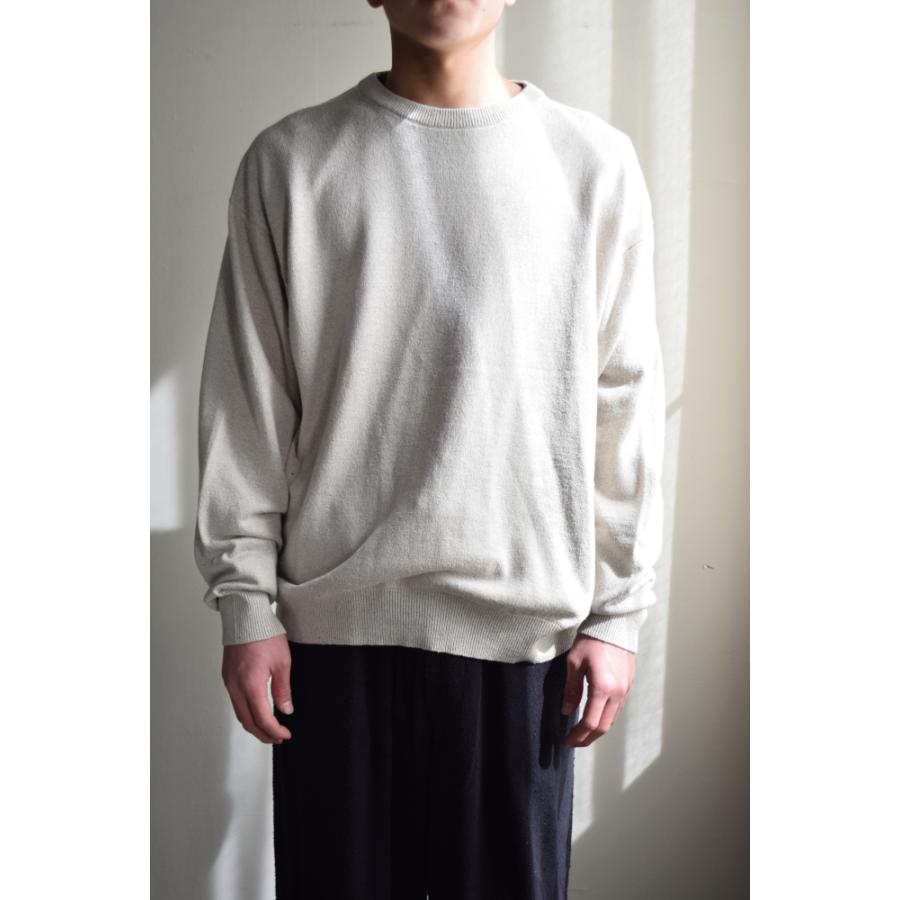 crepuscule Silk Linen L/S シルクリネン ニット crepuscule（クレプスキュール） Silk Linen L/S [Beige] : LIBERACION