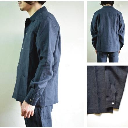 MORE SALE!】DE BONNE FACTURE / PAINTER'S SHIRT [NAVY] : LIBERACION