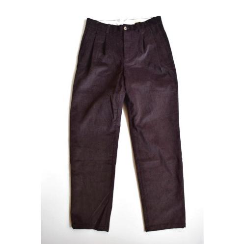 MORE SALE!】DE BONNE FACTURE / TWO PLEAT LARGE TROUSERS [CHOCOLATE