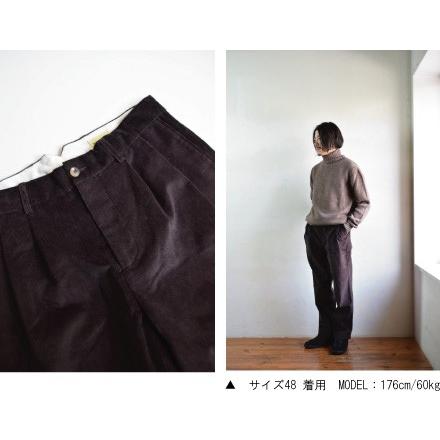 MORE SALE!】DE BONNE FACTURE / TWO PLEAT LARGE TROUSERS [CHOCOLATE